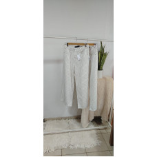 Jeans Cross Blancos Rayados